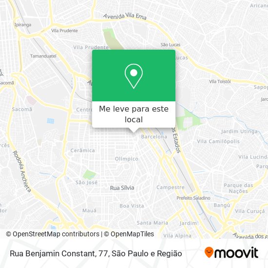 Rua Benjamin Constant, 77 mapa