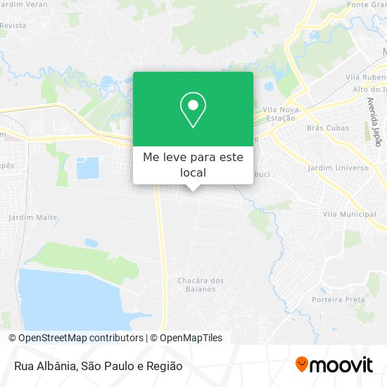 Rua Albânia mapa
