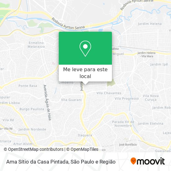 Ama Sítio da Casa Pintada mapa