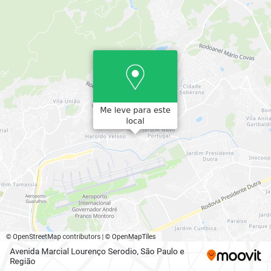 Avenida Marcial Lourenço Serodio mapa