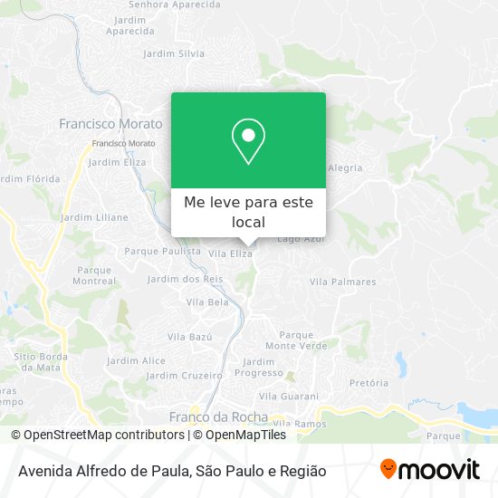 Avenida Alfredo de Paula mapa