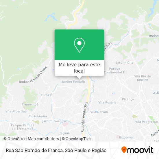 Rua São Romão de França mapa