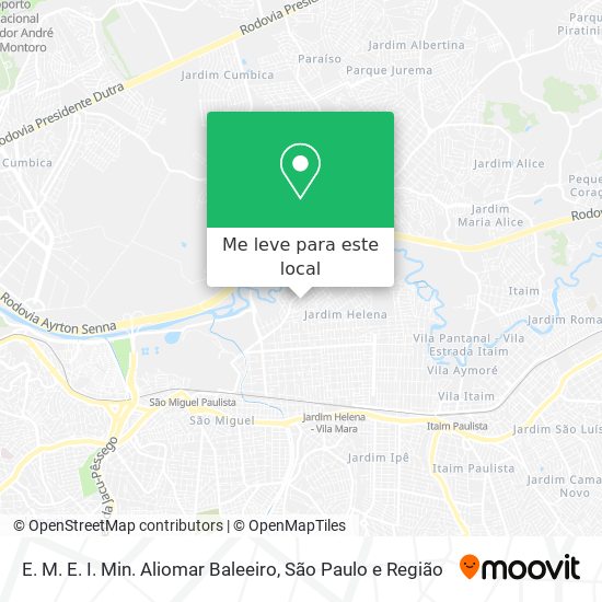 E. M. E. I. Min. Aliomar Baleeiro mapa