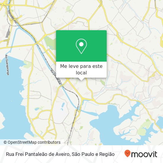 Rua Frei Pantaleão de Aveiro mapa