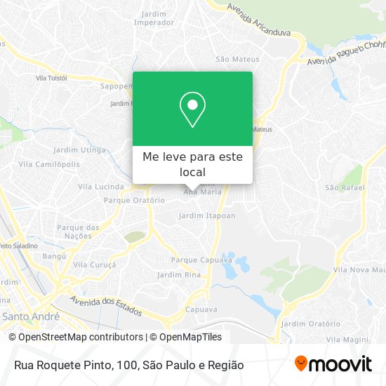 Rua Roquete Pinto, 100 mapa