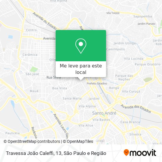 Travessa João Caleffi, 13 mapa