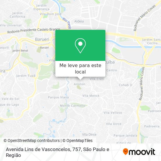 Avenida Lins de Vasconcelos, 757 mapa