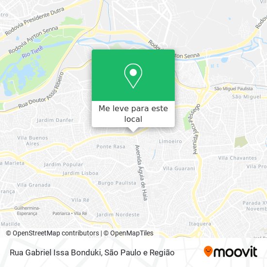 Rua Gabriel Issa Bonduki mapa
