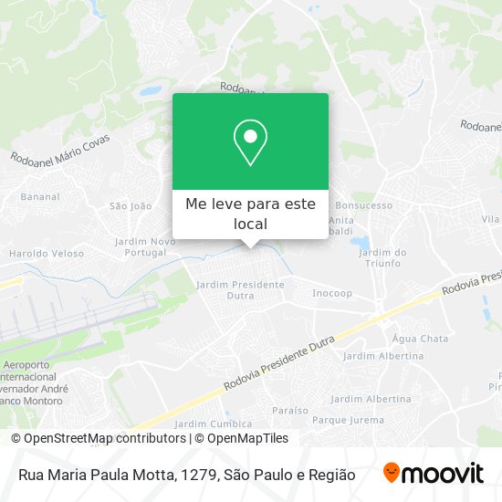 Rua Maria Paula Motta, 1279 mapa