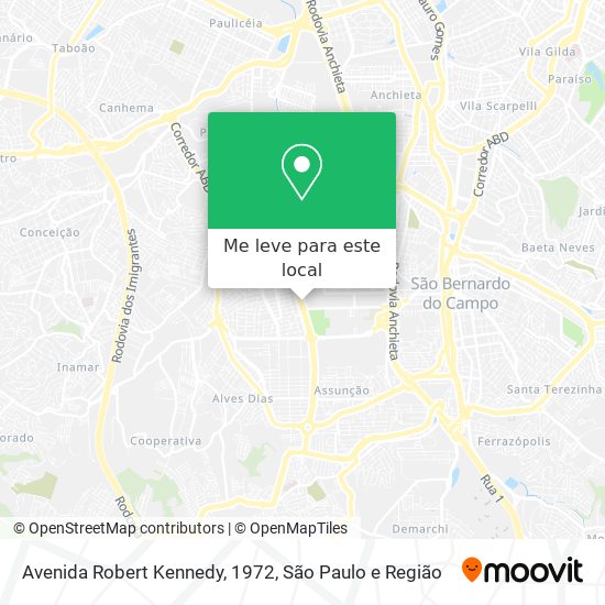 Avenida Robert Kennedy, 1972 mapa