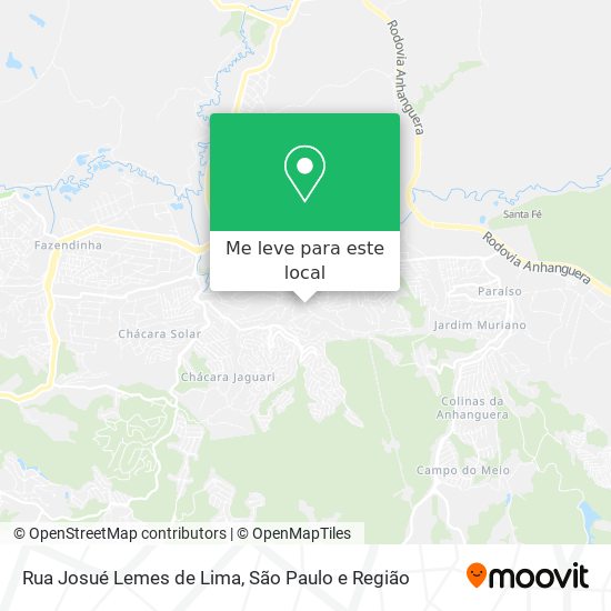 Rua Josué Lemes de Lima mapa