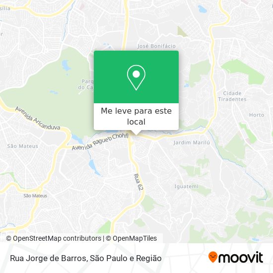Rua Jorge de Barros mapa
