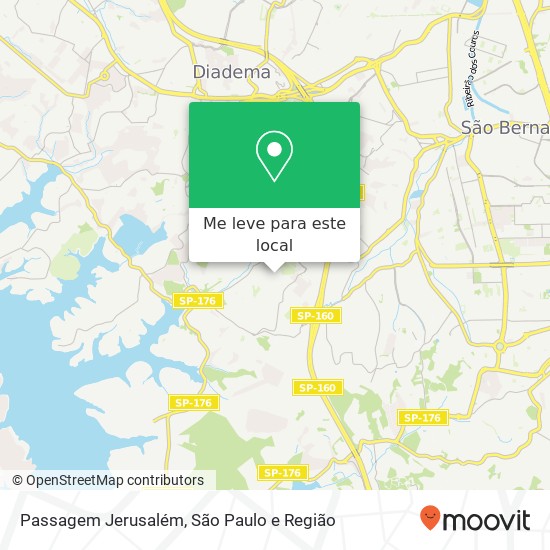 Passagem Jerusalém mapa