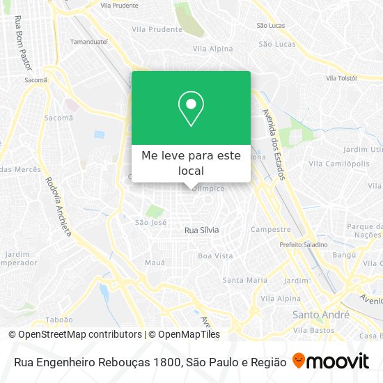 Rua Engenheiro Rebouças 1800 mapa