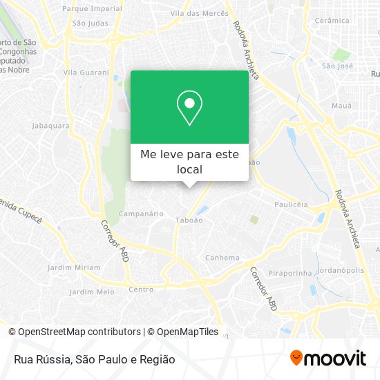 Rua Rússia mapa