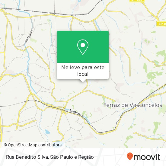 Rua Benedito Silva mapa