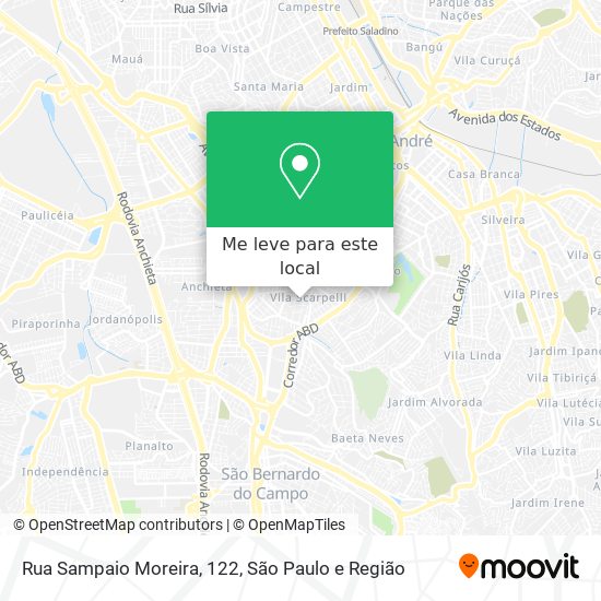Rua Sampaio Moreira, 122 mapa