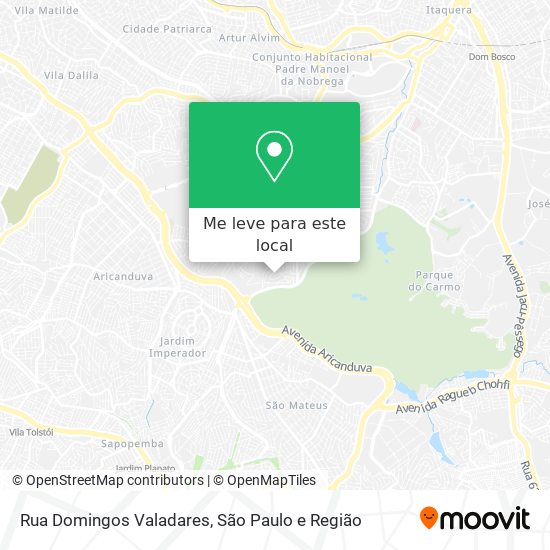Rua Domingos Valadares mapa