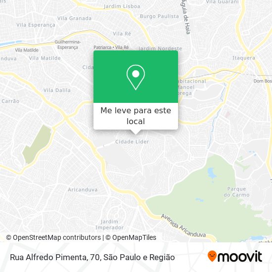 Rua Alfredo Pimenta, 70 mapa