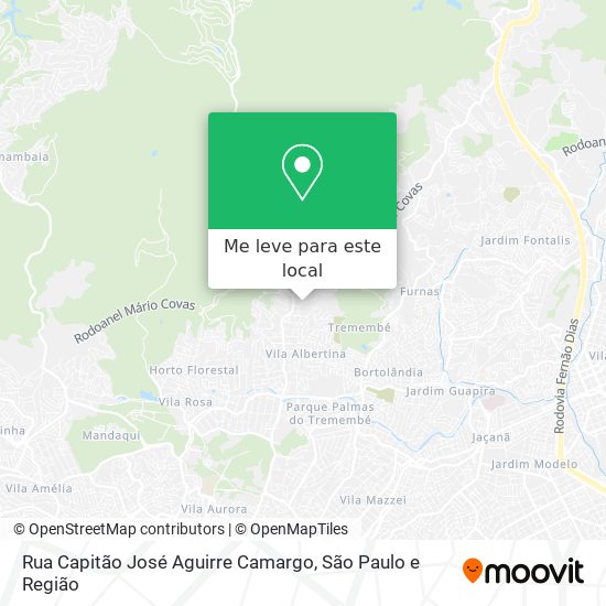 Rua Capitão José Aguirre Camargo mapa