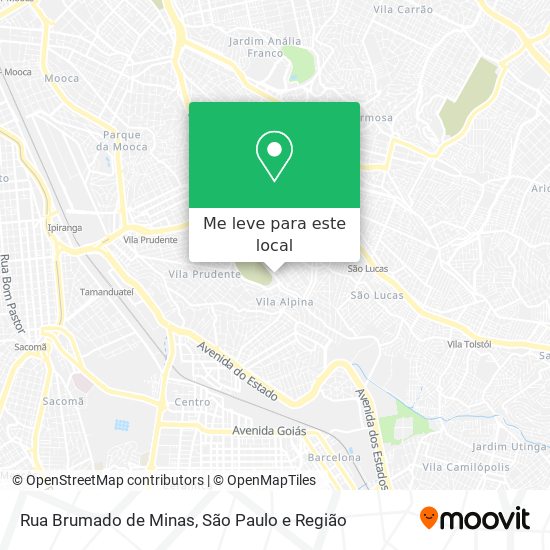 Rua Brumado de Minas mapa