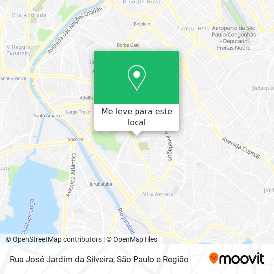 Rua José Jardim da Silveira mapa