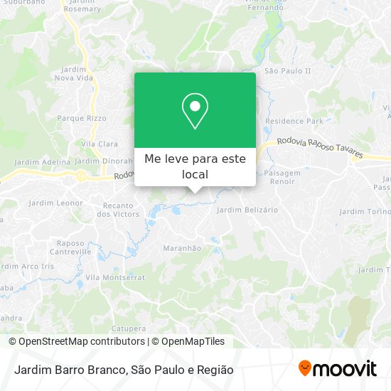 Jardim Barro Branco mapa