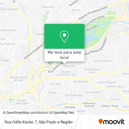 Rua Odila Xavier, 7 mapa