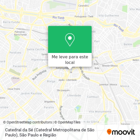 Catedral da Sé (Catedral Metropolitana de São Paulo) mapa