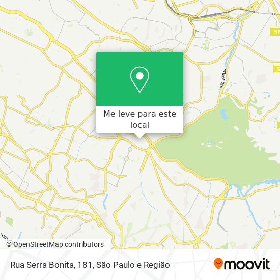 Rua Serra Bonita, 181 mapa