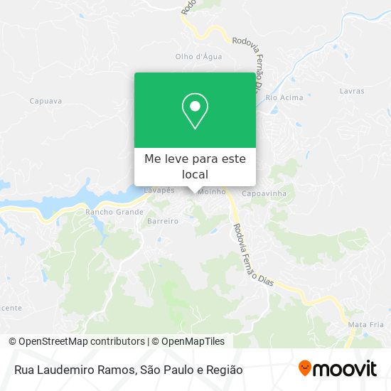 Rua Laudemiro Ramos mapa