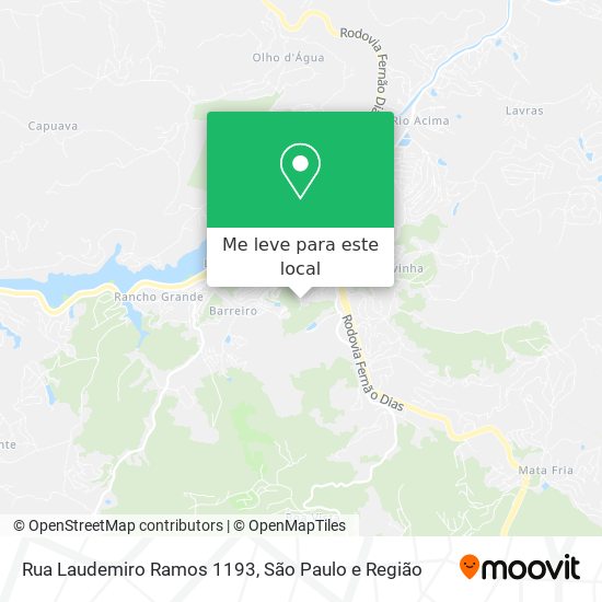 Rua Laudemiro Ramos 1193 mapa