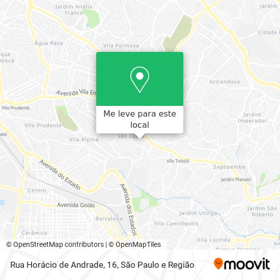 Rua Horácio de Andrade, 16 mapa