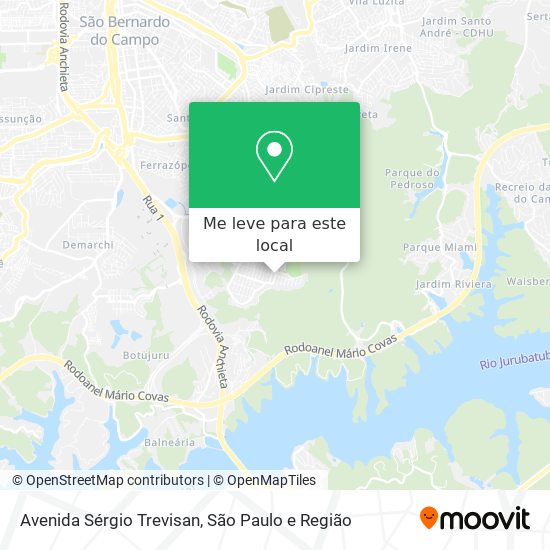Avenida Sérgio Trevisan mapa