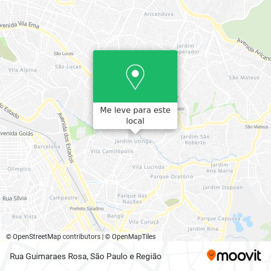 Rua Guimaraes Rosa mapa