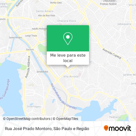 Rua José Prado Montoro mapa
