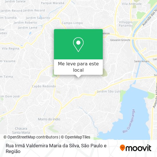 Rua Irmã Valdemira Maria da Silva mapa