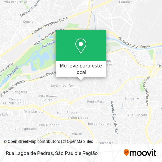 Rua Lagoa de Pedras mapa