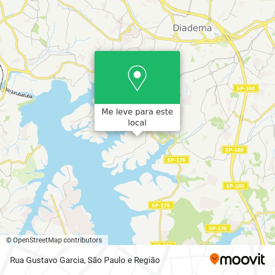 Rua Gustavo Garcia mapa