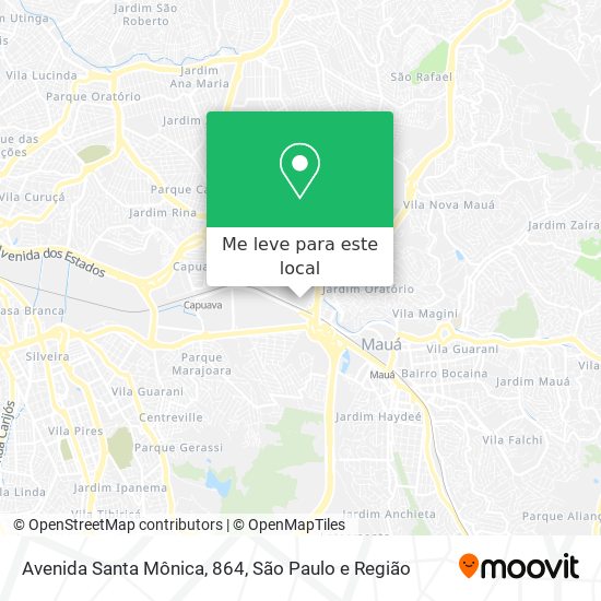 Avenida Santa Mônica, 864 mapa