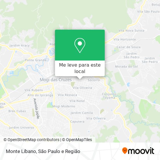 Monte Líbano mapa