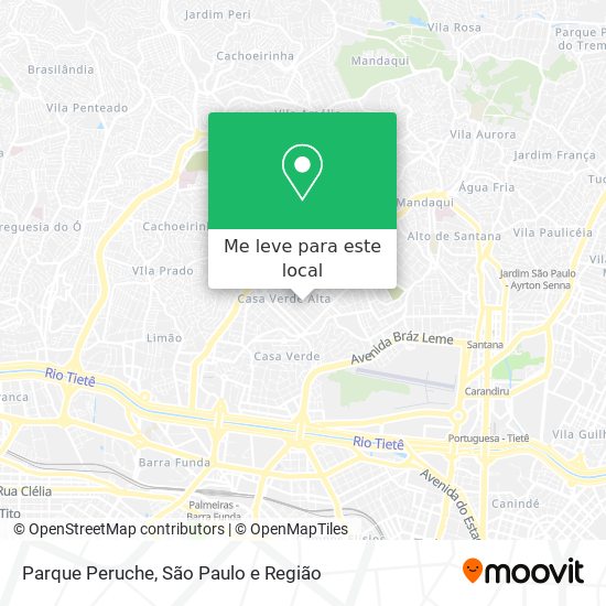 Parque Peruche mapa