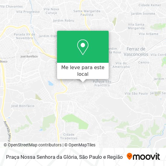 Praça Nossa Senhora da Glória mapa