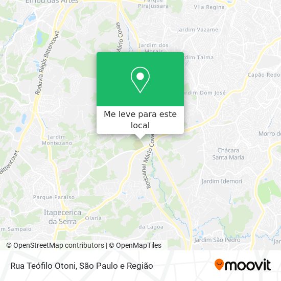 Rua Teófilo Otoni mapa