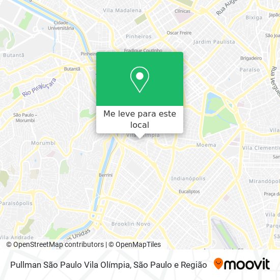 Pullman São Paulo Vila Olímpia mapa