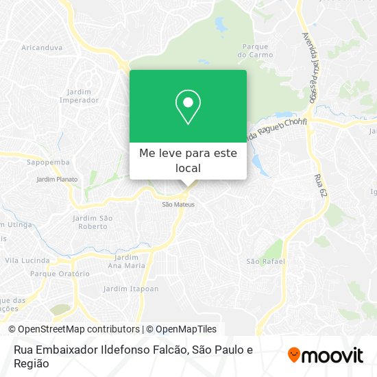 Rua Embaixador Ildefonso Falcão mapa