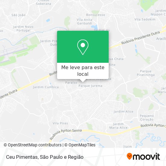 Ceu Pimentas mapa