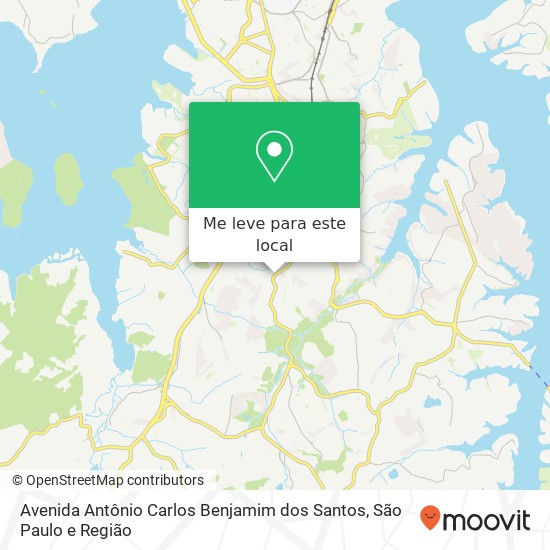 Avenida Antônio Carlos Benjamim dos Santos mapa