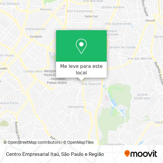 Centro Empresarial Itaú mapa