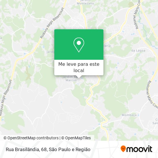 Rua Brasilândia, 68 mapa